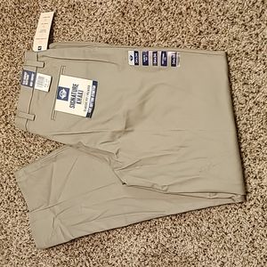 Dockers Lux Signature Classic pleated tan khakis